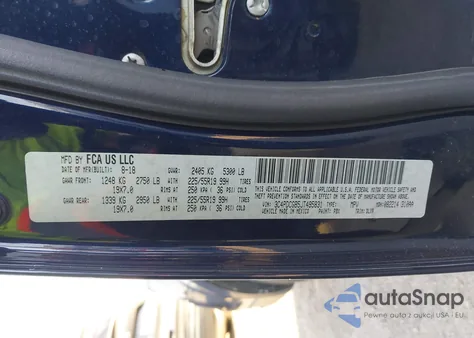 2018 Dodge Journey Crossroad z USA, uszkodzony, nr VIN 3C4PDCGB5JT495831